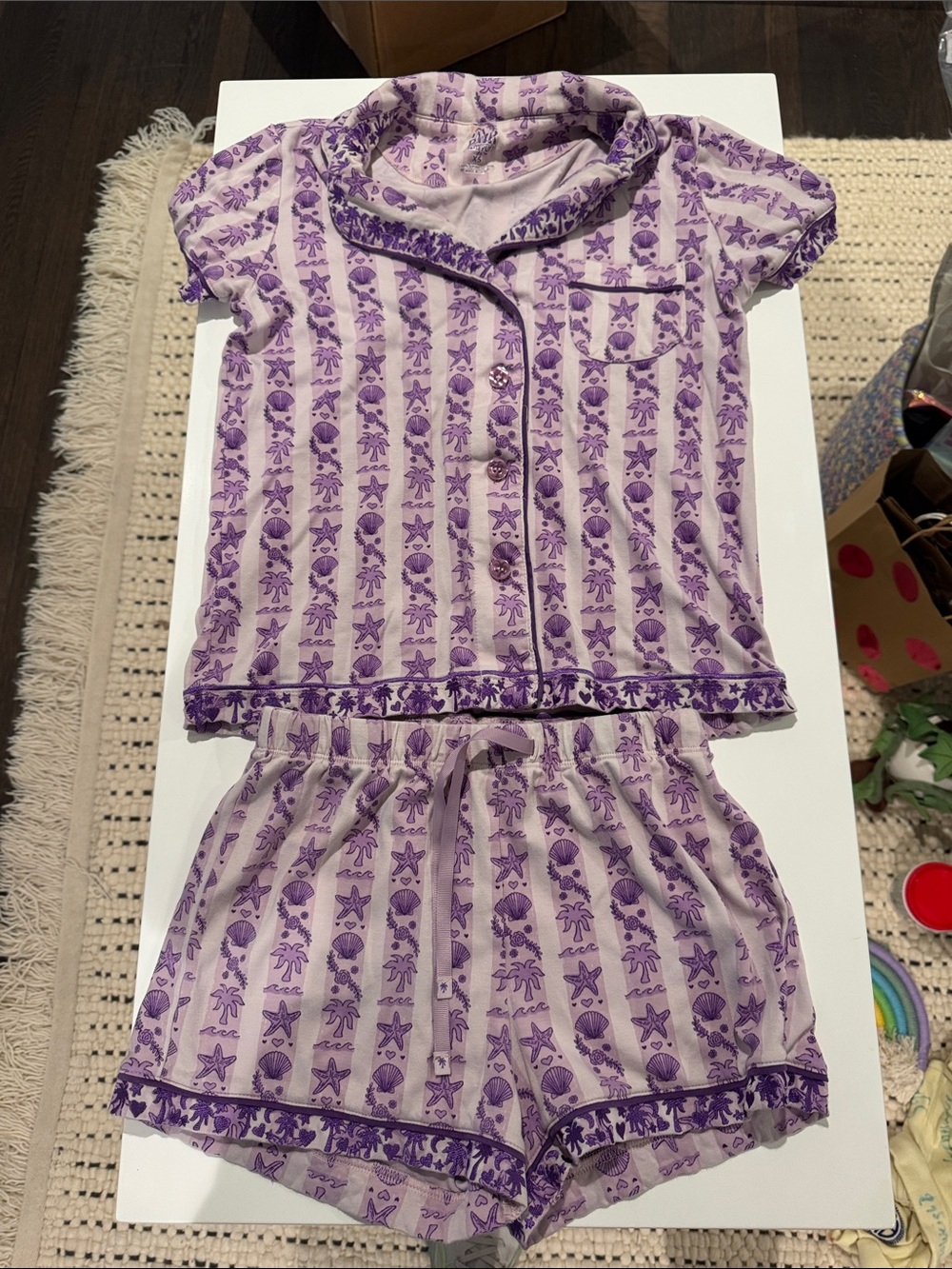 Pink Palm Puff Pajamas